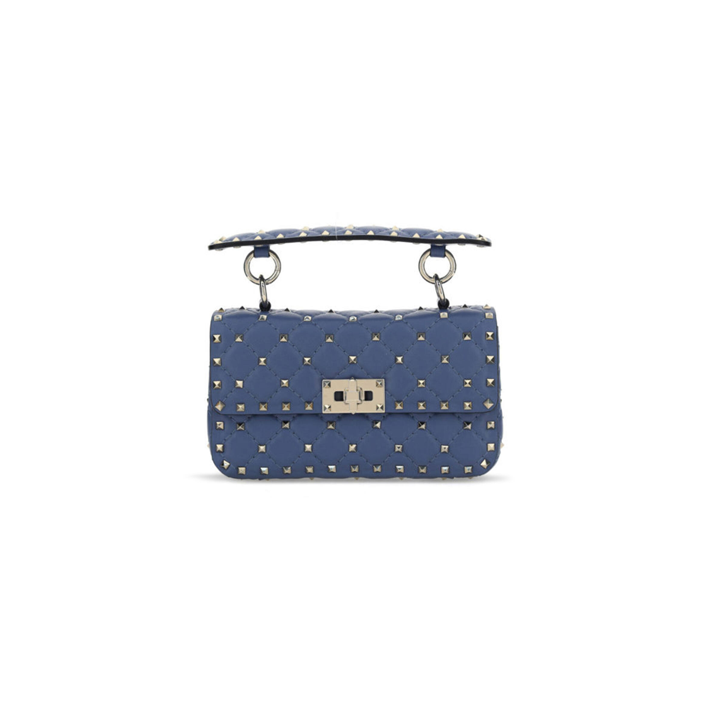 Va1e*ntin0 small nappa rockstud spike bag w2b0123napwu4 (20*11.5*5cm)